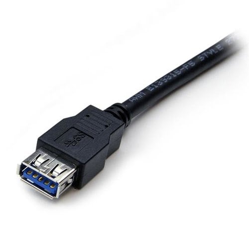 2m Black USB 3.0 Extension Cable M/F - Achat / Vente sur grosbill.com - 2