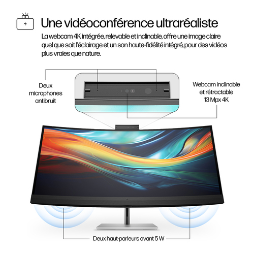 39.7" CURVE 5K  60Hz WEBCAM Thunderbolt 3 - Achat / Vente sur grosbill.com - 6