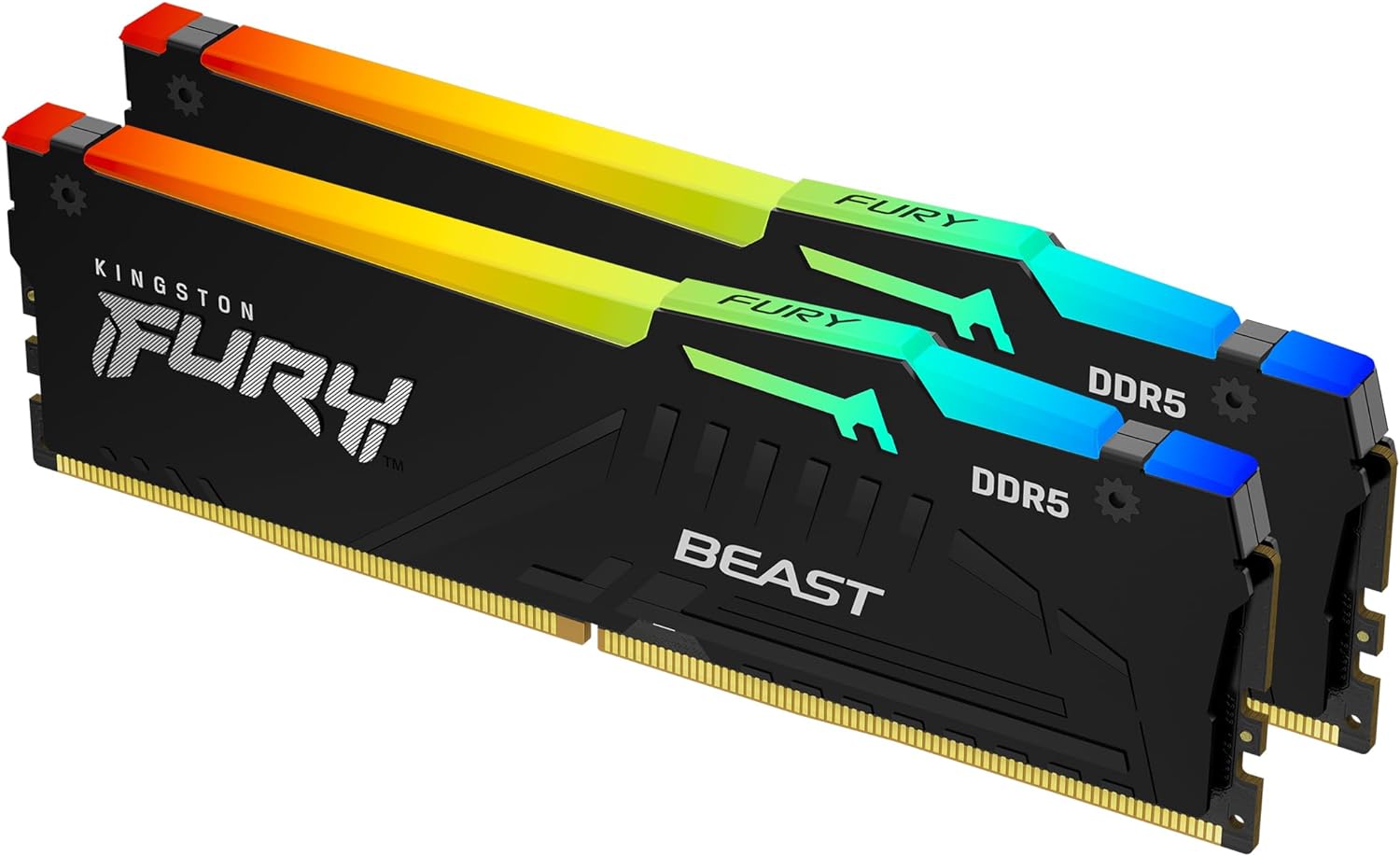 Kingston Fury Beast 32Go RGB (2x16Go) DDR5 6000MHz - Mémoire PC Kingston sur grosbill.com - 0