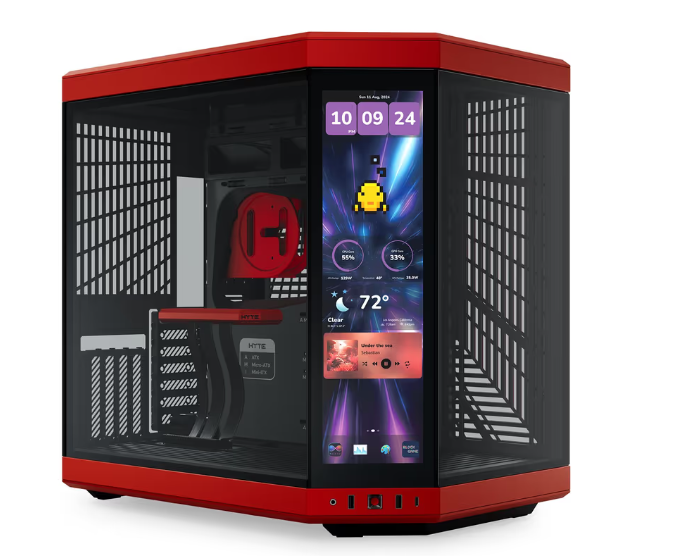 Hyte Y70 Touch Infinite Black Cherry Rouge - Boîtier PC Hyte - 0