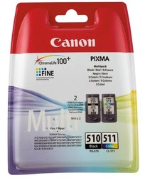 image produit Canon Cartouches PG510 + CL-511 Noire+Cyan/Magenta/Jaune - 2970B010 Grosbill