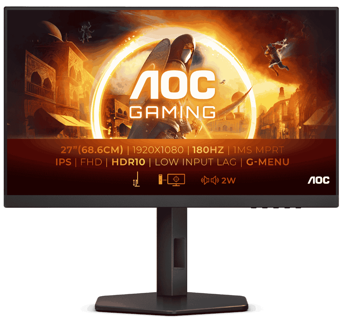 AOC 27"  27G4X - Ecran PC AOC - grosbill.com - 0