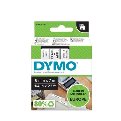 Dymo D1 - TAPE DYMO 6MMX7M - Achat / Vente Consommable imprimante sur grosbill.com - 1