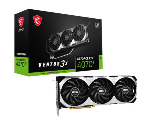 MSI GeForce RTX 4070 Ti VENTUS 3X E1 12G OC-Seconde Vie-Etat Satisfaisant - Carte graphique - 0