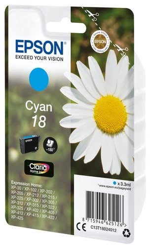 Epson - Cyan - C13T18024022 - Achat / Vente Consommable imprimante sur grosbill.com - 1