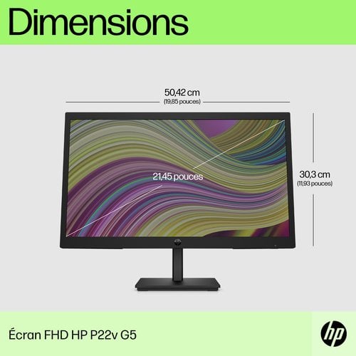 HP P22v G5 FHD Monitor - Achat / Vente sur grosbill.com - 4