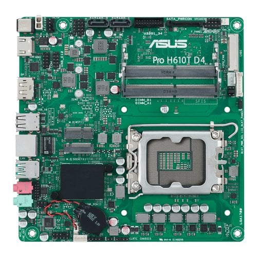 ASUS PRO H610T D4-CSM LGA1700 DDR4 1xHDMI 2.1 1xDP 1xPCIe 2xM.2 2xSATA 4xUSB Thin Mini ITX MB - Achat / Vente sur grosbill.com - 3