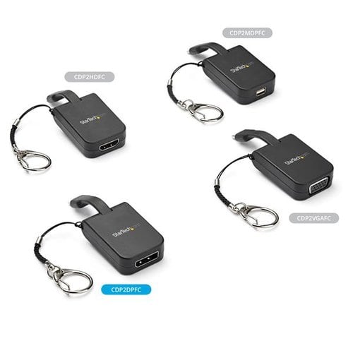 Keychain Adapter - USB C to DP - 4K 60Hz - Achat / Vente sur grosbill.com - 5