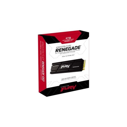 Kingston 4To M.2 NVMe Gen4 FURY Renegade- SFYRDK/4000G w/hs  M.2 - Disque SSD - 2