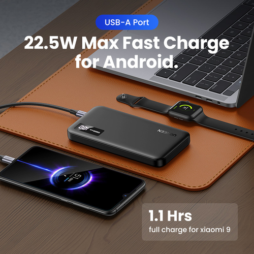 Batterie externe USB-C+USB-A/10000mAh/20W/Noir - Connectique PC/Téléphonie  - 3