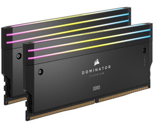 image produit Corsair Dominator Titanium RGB 64Go (2x32Go) DDR5 6400MHz Grosbill