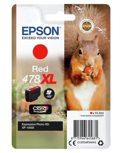 Epson Ink/478XL Squirrel 10.2ml RD - Achat / Vente Consommable imprimante sur grosbill.com - 1