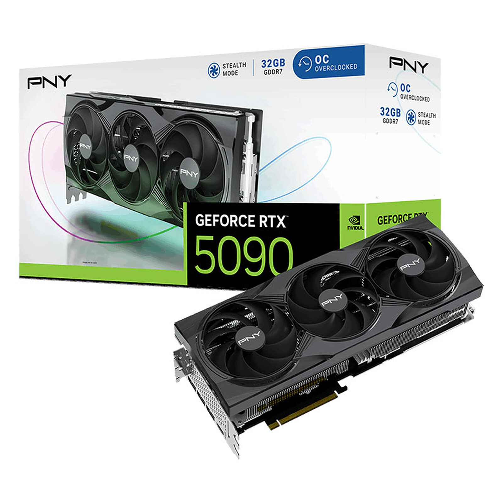 PNY RTX 5090 32GB Triple Fan  - Carte graphique PNY - grosbill.com - 0