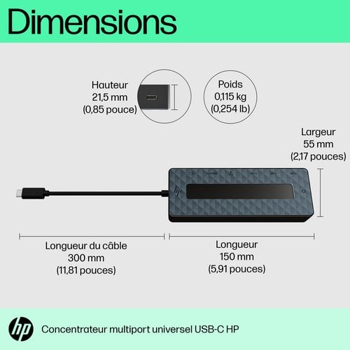 UNIV USB-C MULTIPORT HUB - Achat / Vente sur grosbill.com - 8