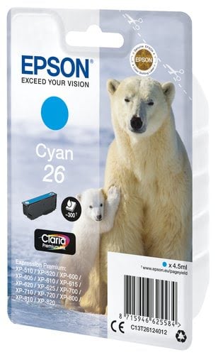 Epson - Cyan - C13T26124012 - Achat / Vente Consommable imprimante sur grosbill.com - 1