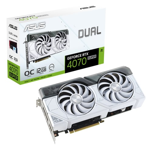 Asus DUAL-RTX4070S-O12G-WHITE  - Carte graphique Asus - 7