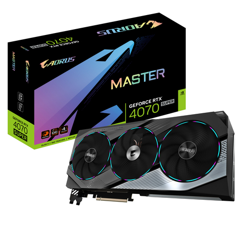 Gigabyte GeForce RTX 4070 SUPER AORUS MASTER 12G - Carte graphique - 0