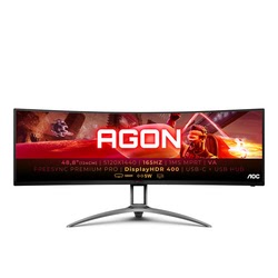 Ecran PC AOC AGON AG493UCX2 - 48.8" CURVE QHD 165Hz VA 1ms USB-C Compatible G-Sync FreeSync Premium Pro Grosbill