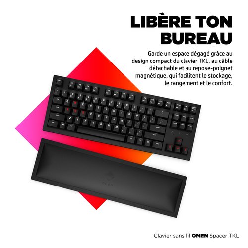 Clavier TKL sans fil OMEN Spacer Noir - Achat / Vente sur grosbill.com - 9