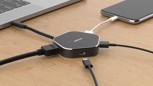 4-in-1 USB-C Hub HDMI Power Delivery - Achat / Vente sur grosbill.com - 2