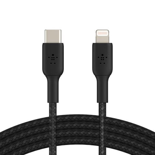 Lightning to USB-C Cable Braid 2M Black - Achat / Vente sur grosbill.com - 3