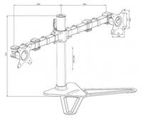 DS1002D-B1+Flexible Desk Stand Dual - Achat / Vente sur grosbill.com - 7