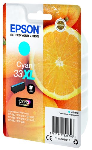 Epson - Cyan - C13T33624012 - Achat / Vente Consommable imprimante sur grosbill.com - 3