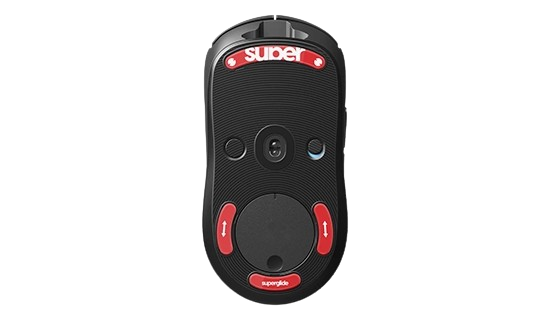 SuperGlide Patins Verre V2 - Logitech G Pro Wireless - Rouge (LGPSGR2) - Achat / Vente Modding sur grosbill.com - 1