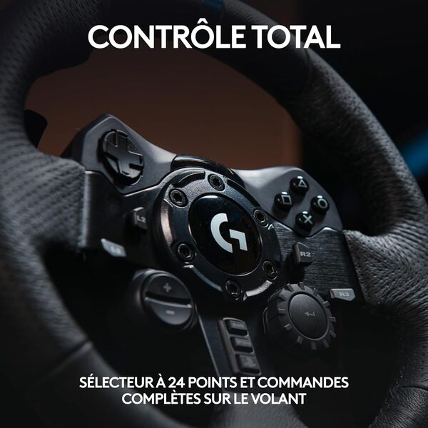 Logitech G923 Racing Wheel & Pedals PC et Playsation Edition (941-000149) - Achat / Vente Base de volant Simracing sur grosbill.com - 4