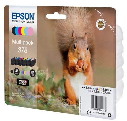 Epson Ink/378 Squirrel CLcMLmYK SEC - Achat / Vente Consommable imprimante sur grosbill.com - 1