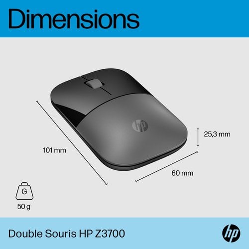 HP Z3700 Dual SLV Wireless Mouse EMEA-IN - Achat / Vente sur grosbill.com - 5