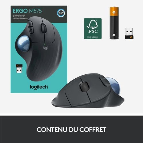 Logitech ERGO M575 GRAPHITE - Souris PC Logitech - grosbill.com - 14