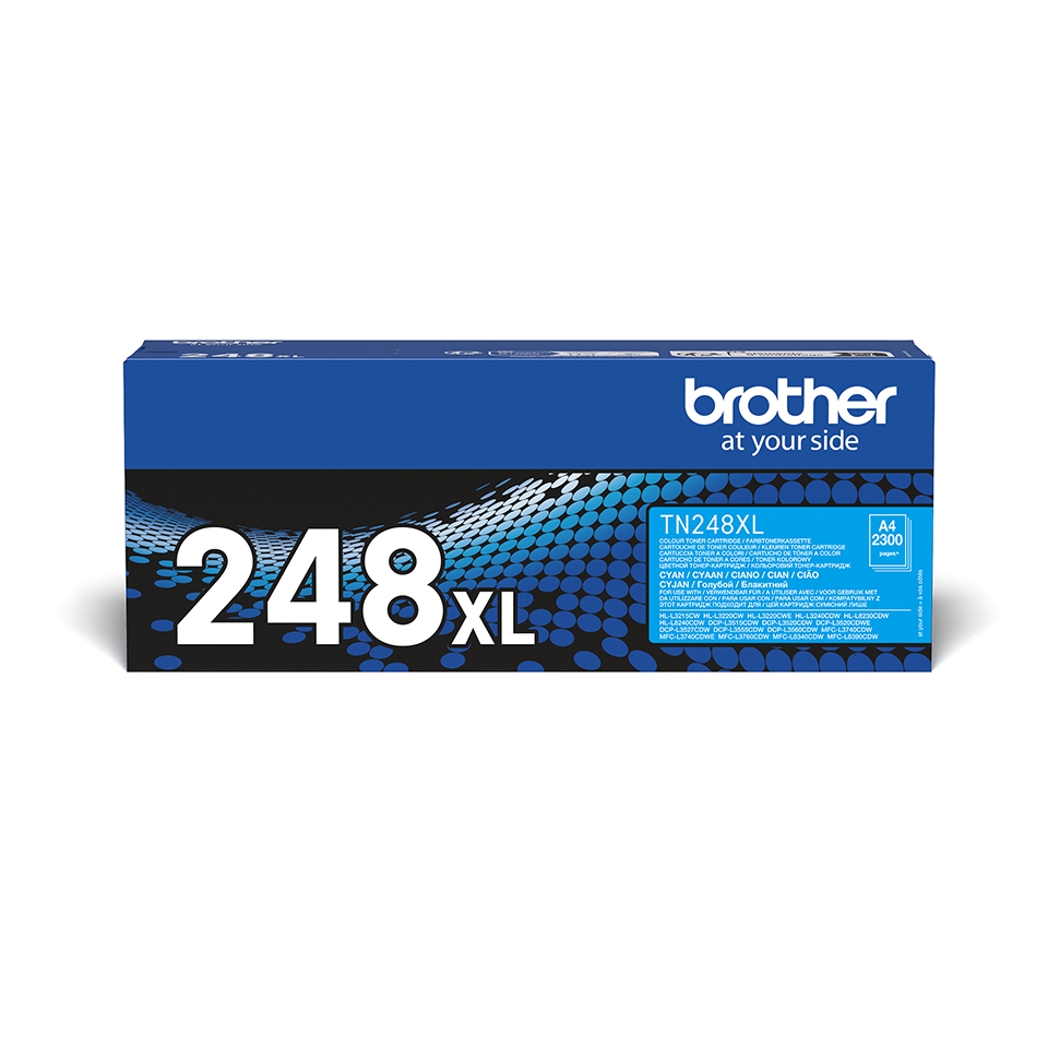 Toner Cyan TN-248XLC pour imprimante Laser Brother - 0