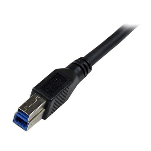 1m Black USB 3 Cable Right Angle A to B - Achat / Vente sur grosbill.com - 3