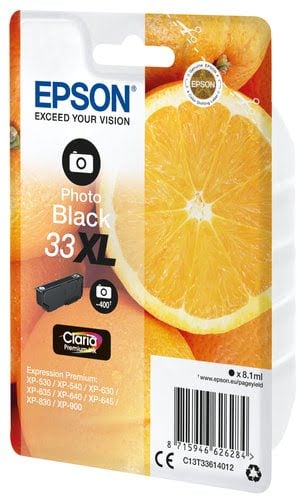 Epson Ink/33XL Oranges 8.1ml PBK - Achat / Vente Consommable imprimante sur grosbill.com - 1