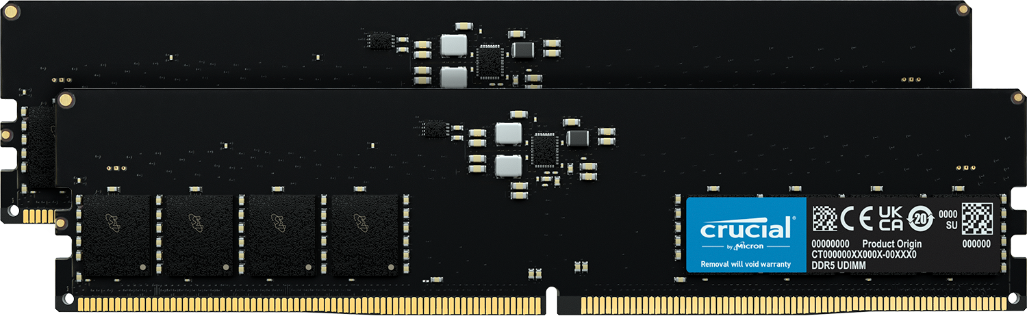 Crucial Classic UDIMM 64Go DDR5 5600MHZ Noir - Mémoire PC Crucial sur grosbill.com - 0