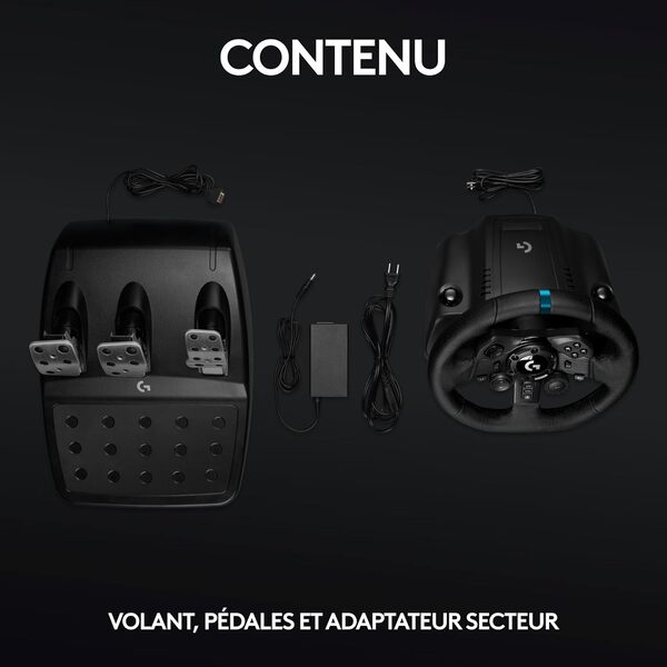 Logitech G923 Racing Wheel & Pedals PC et Playsation Edition (941-000149) - Achat / Vente Base de volant Simracing sur grosbill.com - 1