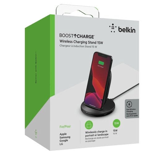 Belkin STAND Wireless 15W PSU Black - Achat / Vente sur grosbill.com - 4