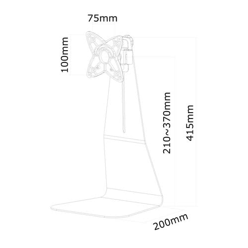 Desk Mount 10-27" Full Motion BLACK - Achat / Vente sur grosbill.com - 3