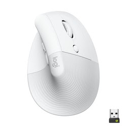 image produit Logitech Lift Ergonomique Silencieuse - Blanc/Sans Fil Grosbill