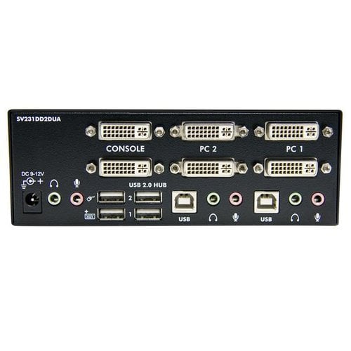 2 Port Dual DVI USB KVM Switch - Achat / Vente sur grosbill.com - 2