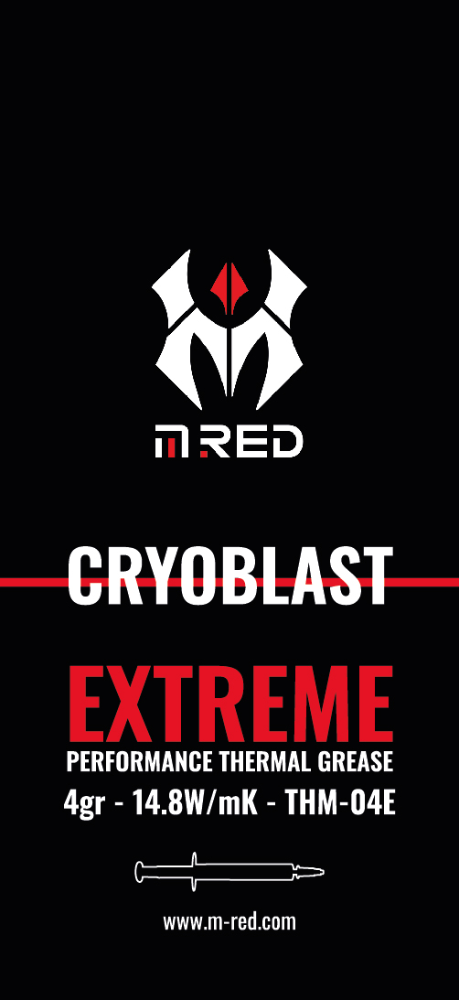 Thermal Paste CRYOBLAST Extreme 4gr - M.RED THM-04E - grosbill.com - 0