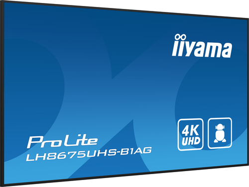 Iiyama LH8675UHS-B1AG - 85" 4K/IPS/Android/RJ45/WiFi (LH8675UHS-B1AG) - Achat / Vente Affichage dynamique sur grosbill.com - 6