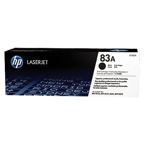 Toner Noir Laserjet 83A  - CF283A pour imprimante  HP - 0