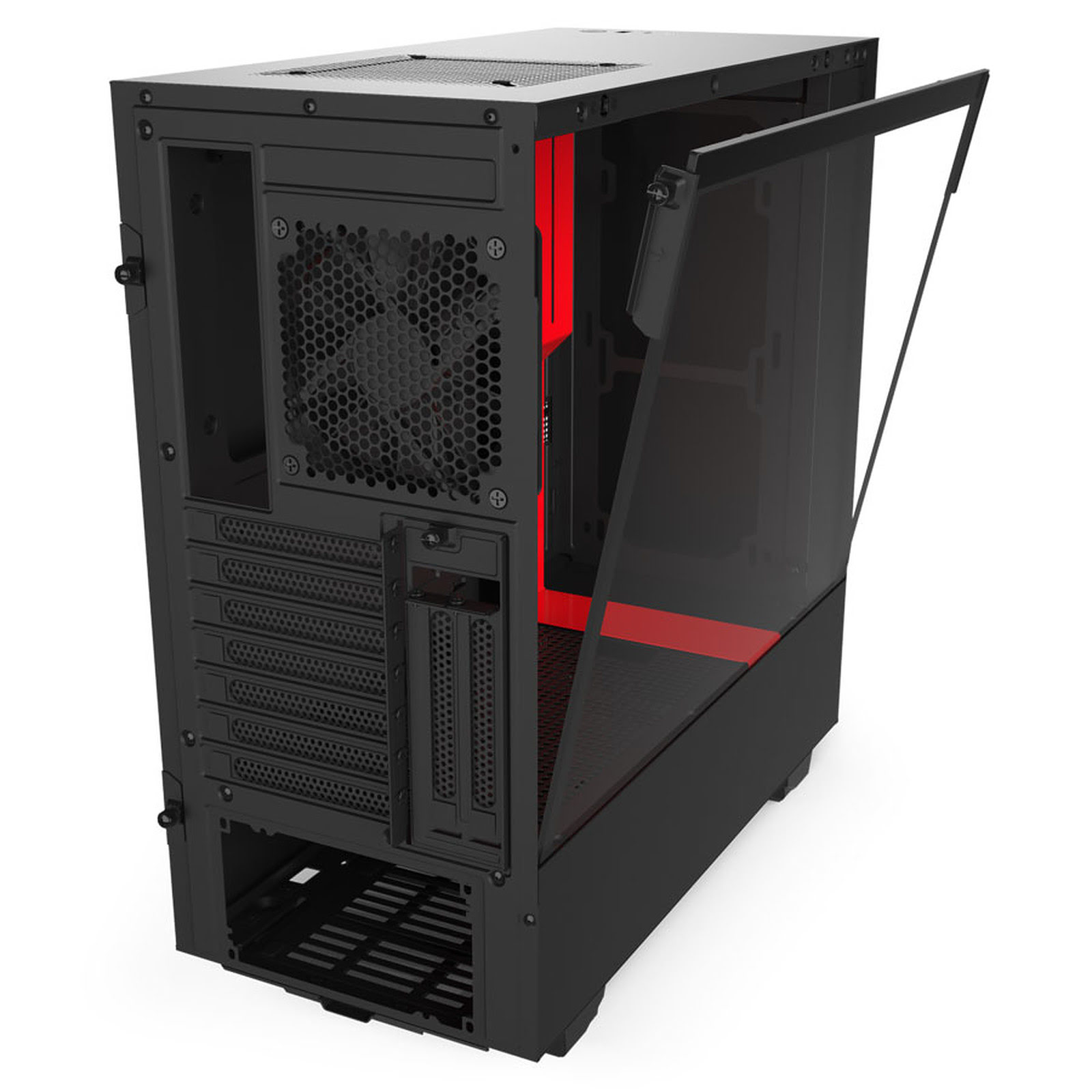 NZXT H510i Noir/Rouge Rouge - Boîtier PC NZXT - grosbill.com - 2