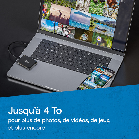 Crucial SSD 2To portable (CT2000X9SSD9) - Achat / Vente Disque SSD externe sur grosbill.com - 3