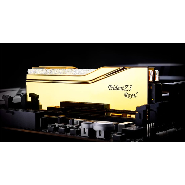 G.Skill Trident Z5 Royal Or 32Go (2x16Go) DDR5 7200MHz - Mémoire PC G.Skill sur grosbill.com - 1