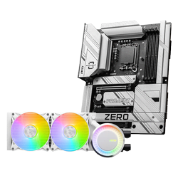 image produit MSI Z790 PROJECT ZERO + MAG CORELIQUID E240 WHITE Grosbill