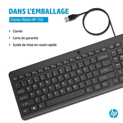 HP 150 WD KBD - Achat / Vente sur grosbill.com - 11