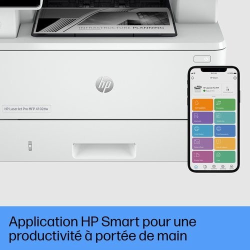 Imprimante multifonction HP LaserJet PRO MFP 4102dw - grosbill.com - 8